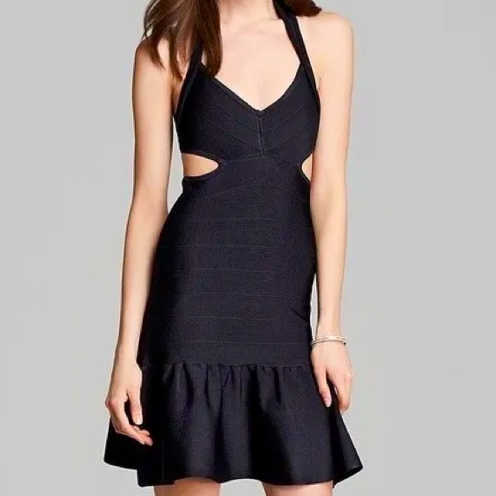 Guess NWT Black Mirage Cut Out Dress XS